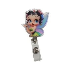 ID Badge Holder Retractable Reel Betty Boop Custom Multicolor